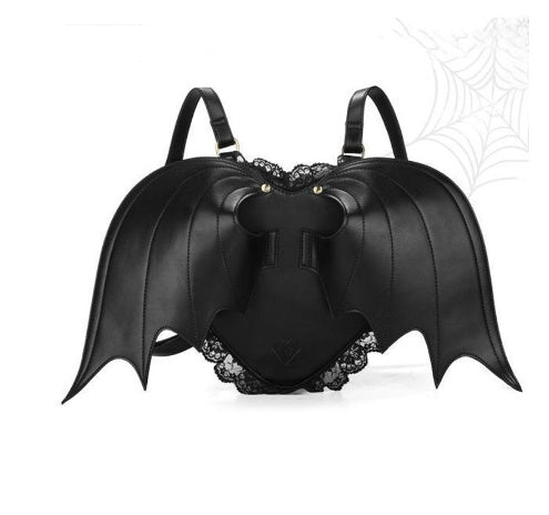 Bat Wings Kids Backpack with adjustable shoulder straps and spacious compartments for boys and girls, ideal for school, travel, and daily use