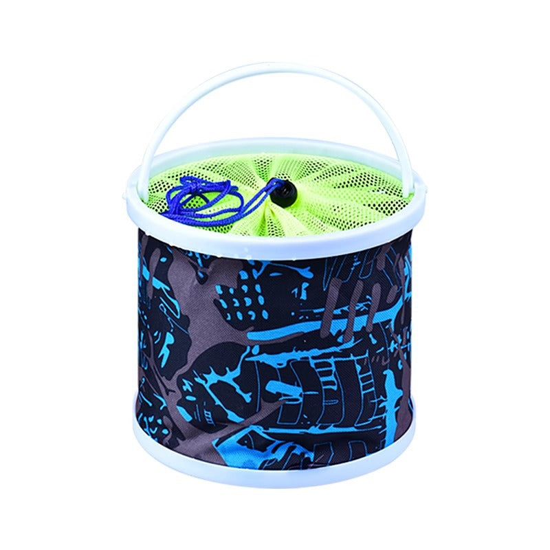 Portable Outdoor Travel Collapsible Bait Fish Bucket Bag