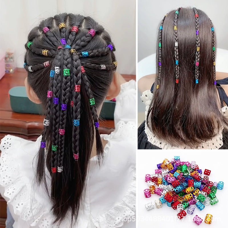 Dreadlocks hair cuffs Bangladesh aluminum hair ring buckle clips for braids and hairstyle decoration