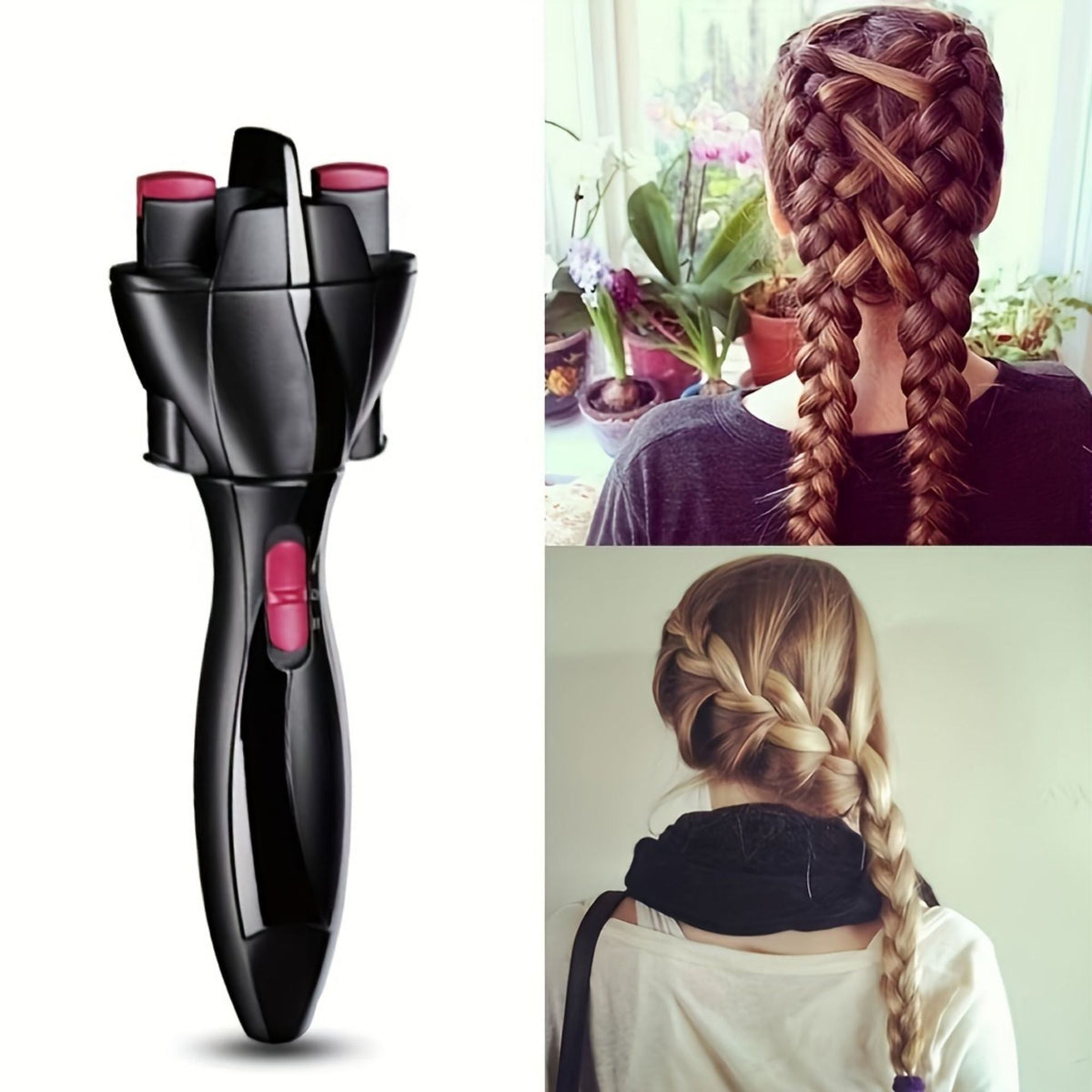 Automatic hair braiding machine Bangladesh hair styling tool for girls women easy braid maker device