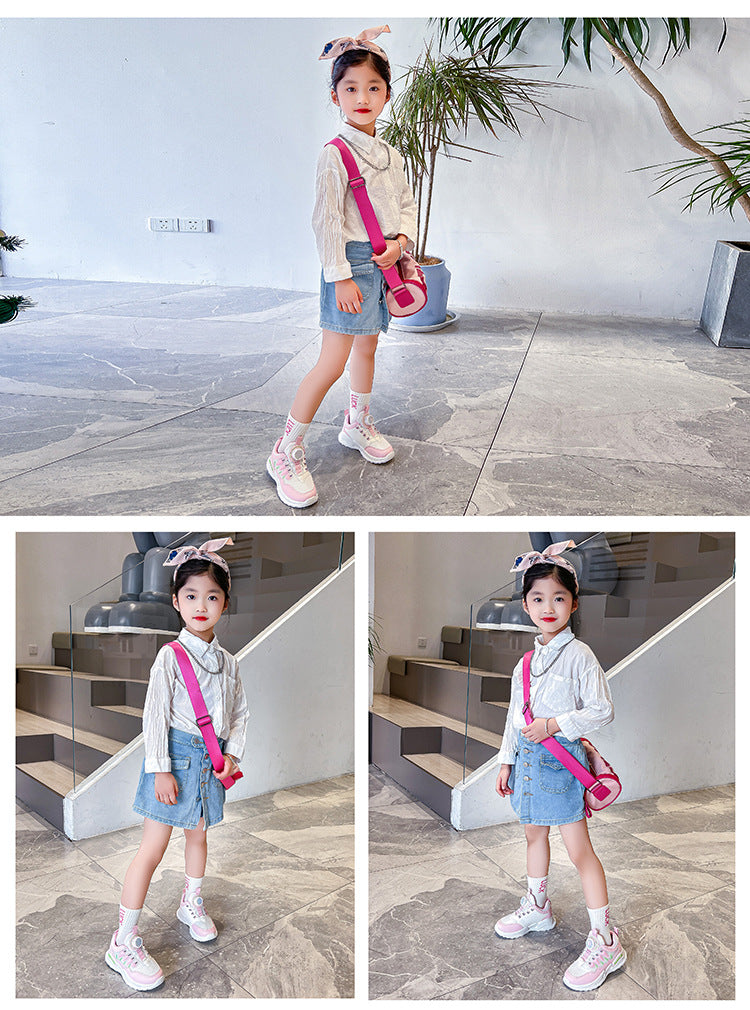 Spring new sports shoes for boys and girls fashionable