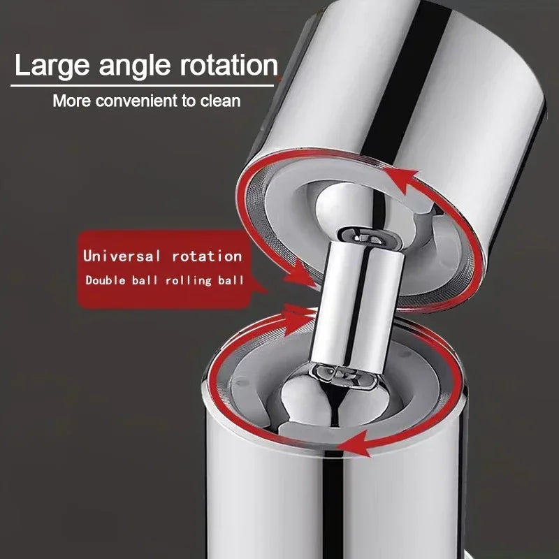 Universal 360° Rotate Kitchen Faucet Extender Aerator Plastic Splash Filter Kitchen Washbasin Faucet Bubbler Nozzle Aerator
