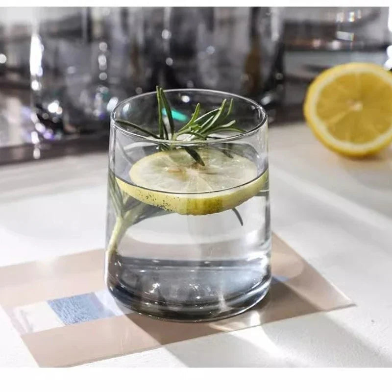 INS-style glass cups,colored trapezoidal couple's household whiskey glasses, bar and hotel mouthwash cups, beer mugs, water cups