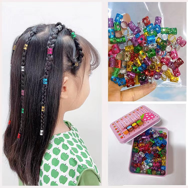 Dreadlocks hair cuffs Bangladesh aluminum hair ring buckle clips for braids and hairstyle decoration