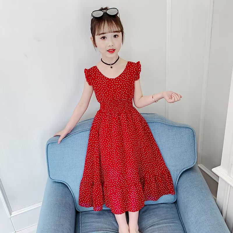 Girls casual dress with soft breathable fabric and short sleeves for comfortable summer everyday wear