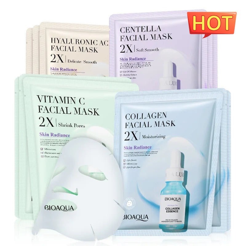 Collagen Hyaluronic Acid Face Mask sheet mask for deep hydration, moisturizing care, and smoother-looking skin